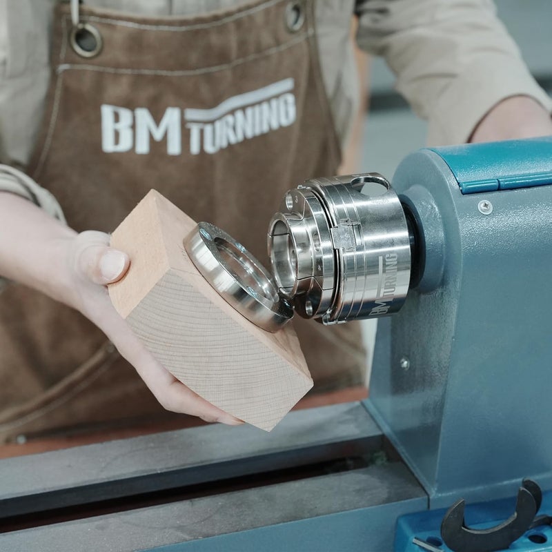 BMTURNING 2" 50mm Faceplate Ring for Woodturning Lathe Chucks, allows the workpiece to be securely clamped by the chuck's dovetail jaws,Compatible with Super NOVA 2, G3. - Image 3
